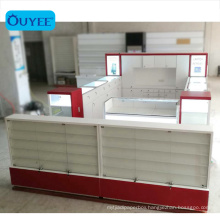 Shopping Mall Cell Phone Glass Display Counter Repair Workstation Cell Phone Repair Kiosk Phone Repair Kiosk